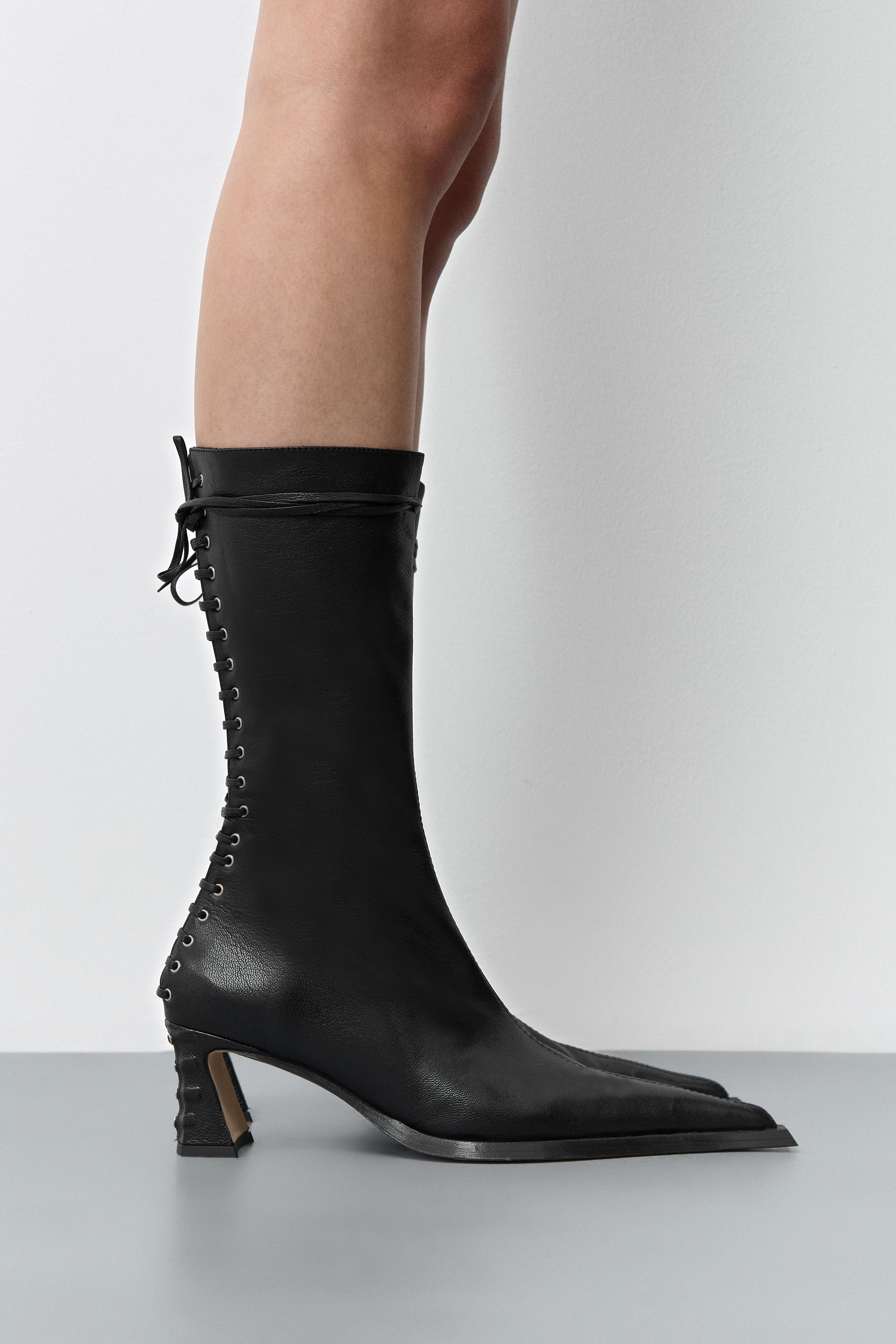 Shelley Boots Black Leather