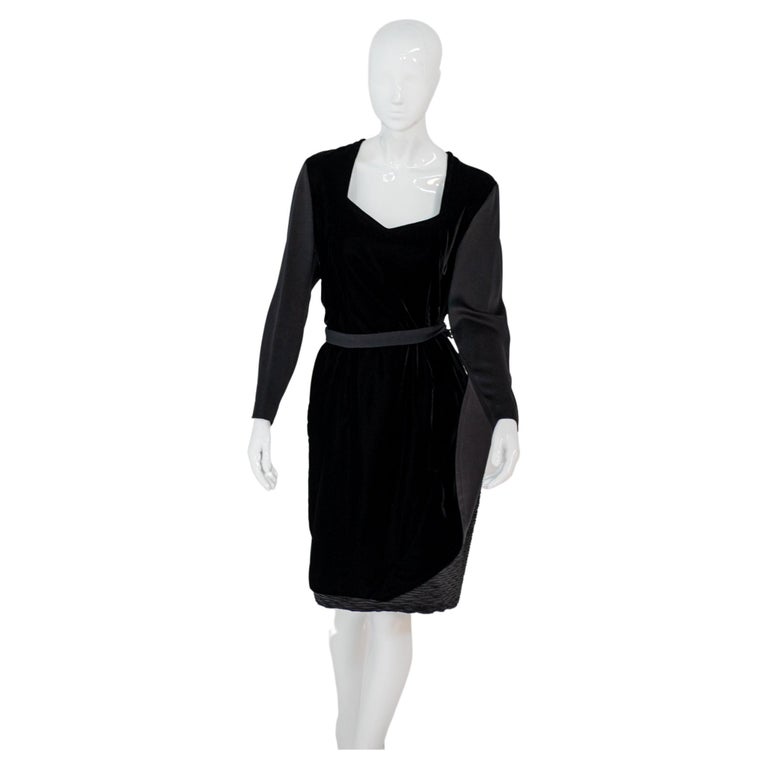 Black Silk Evening Dress
