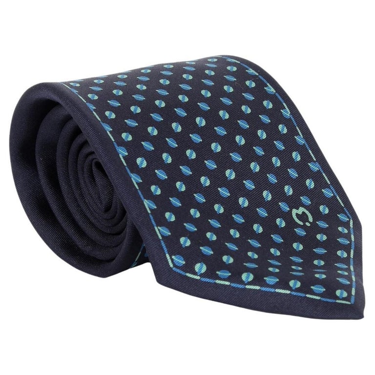 Blue Silk Vintage Tie 90s