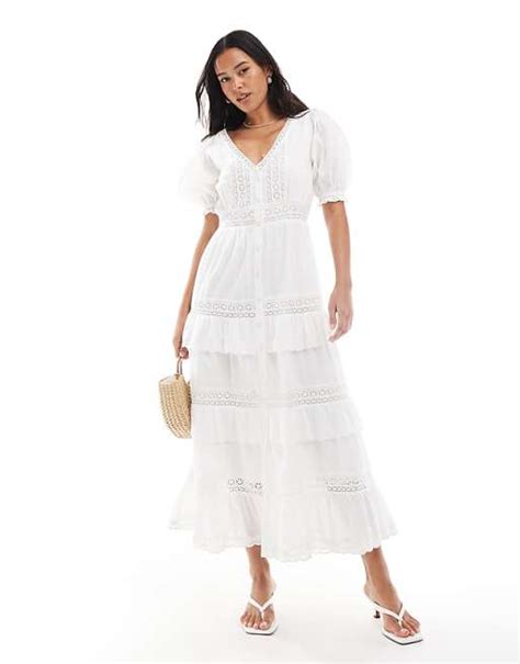 Heritage Maxi Dress in White