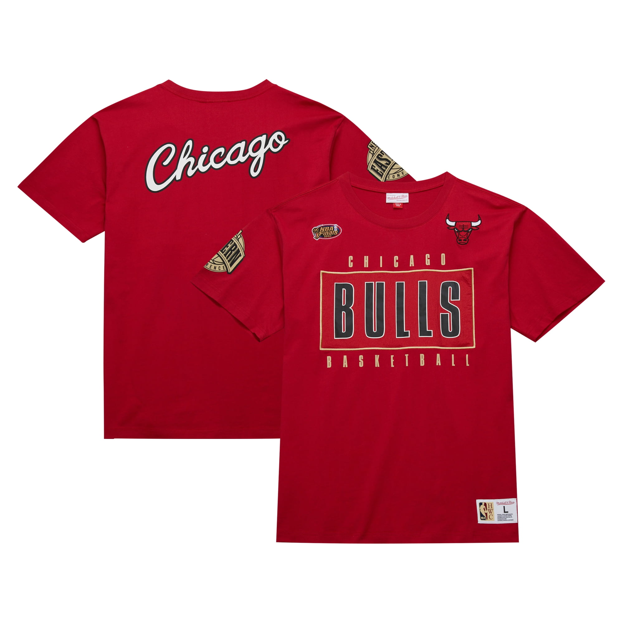 Mitchell & Ness Red Premium Branded T-Shirt