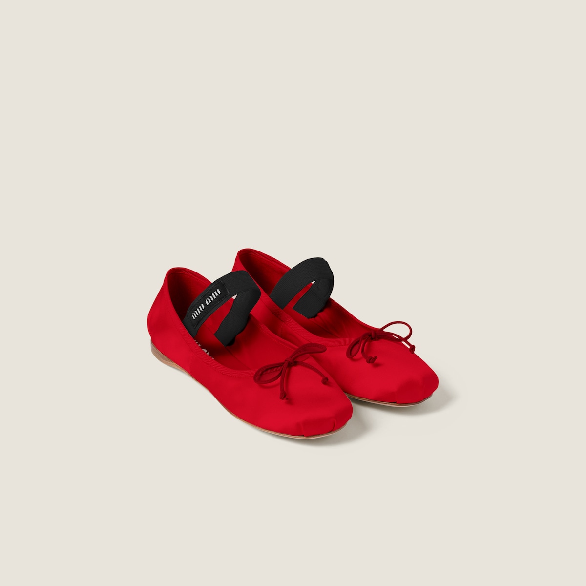 The ballerina in red — the saturated satin colourway