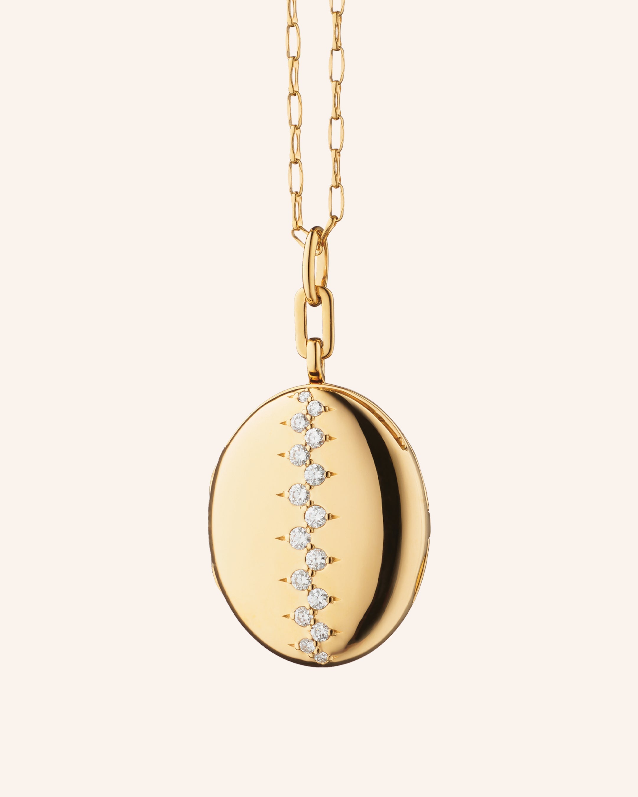 "Catherine" Staggered Diamond Locket
