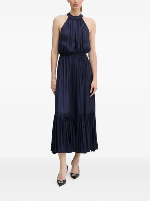 Pleated Midi Dress