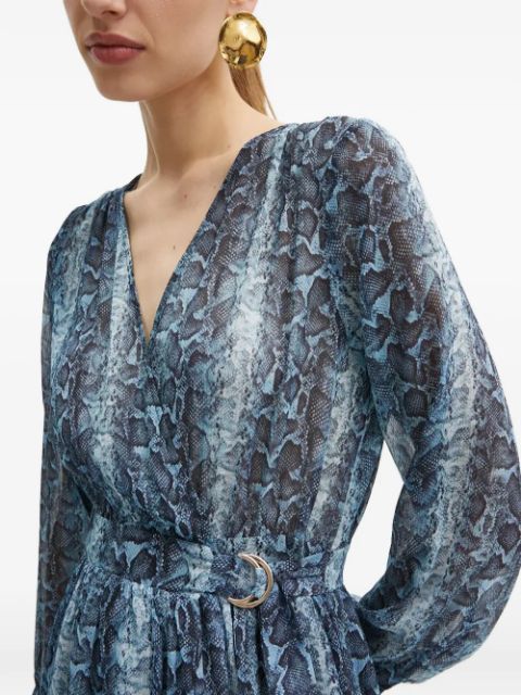 Morgan V-neck patterned maxi dress | Image 5