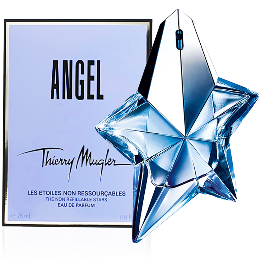 Classic blue faceted bottle