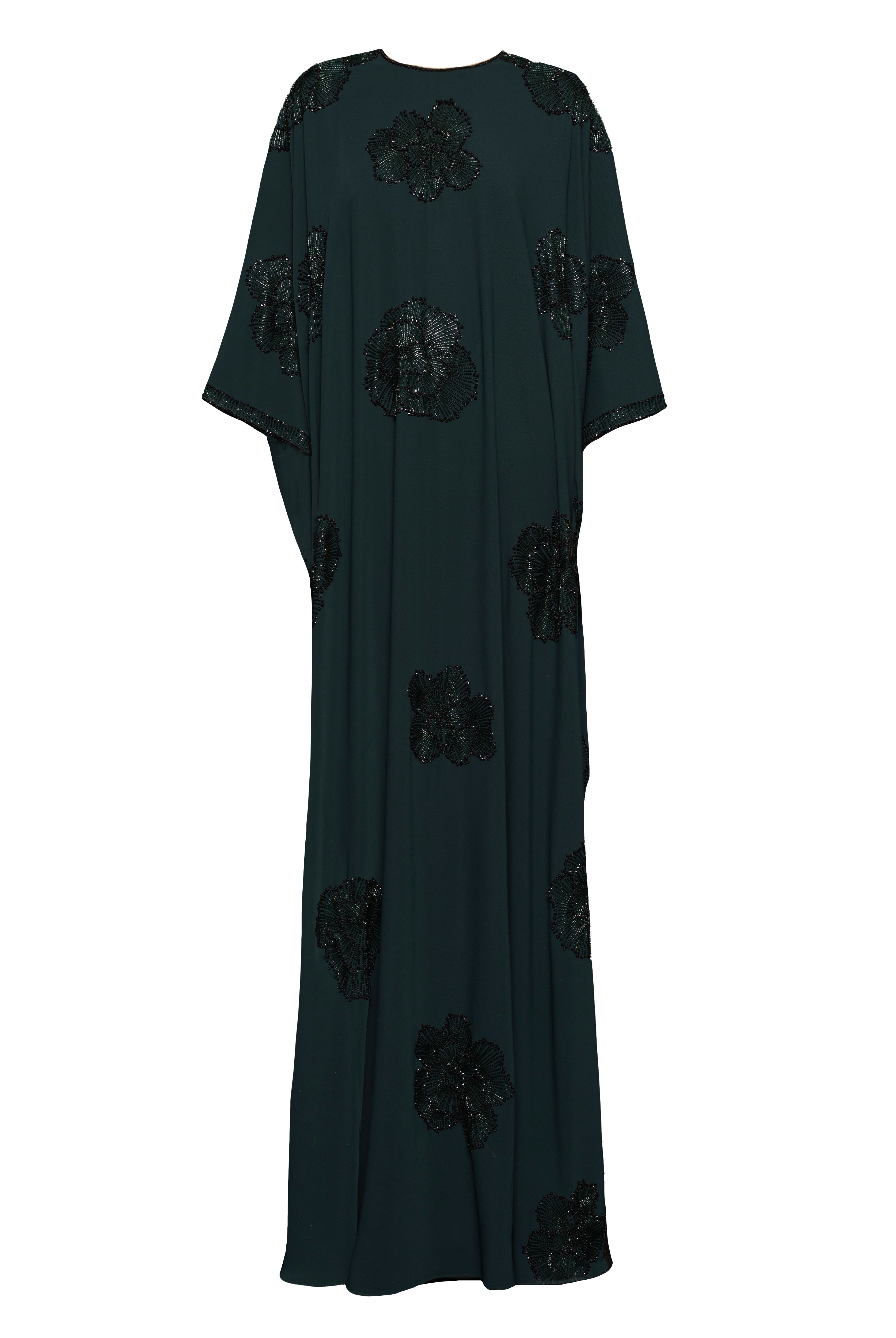 FLOWER HAND-BEADED CAFTAN
