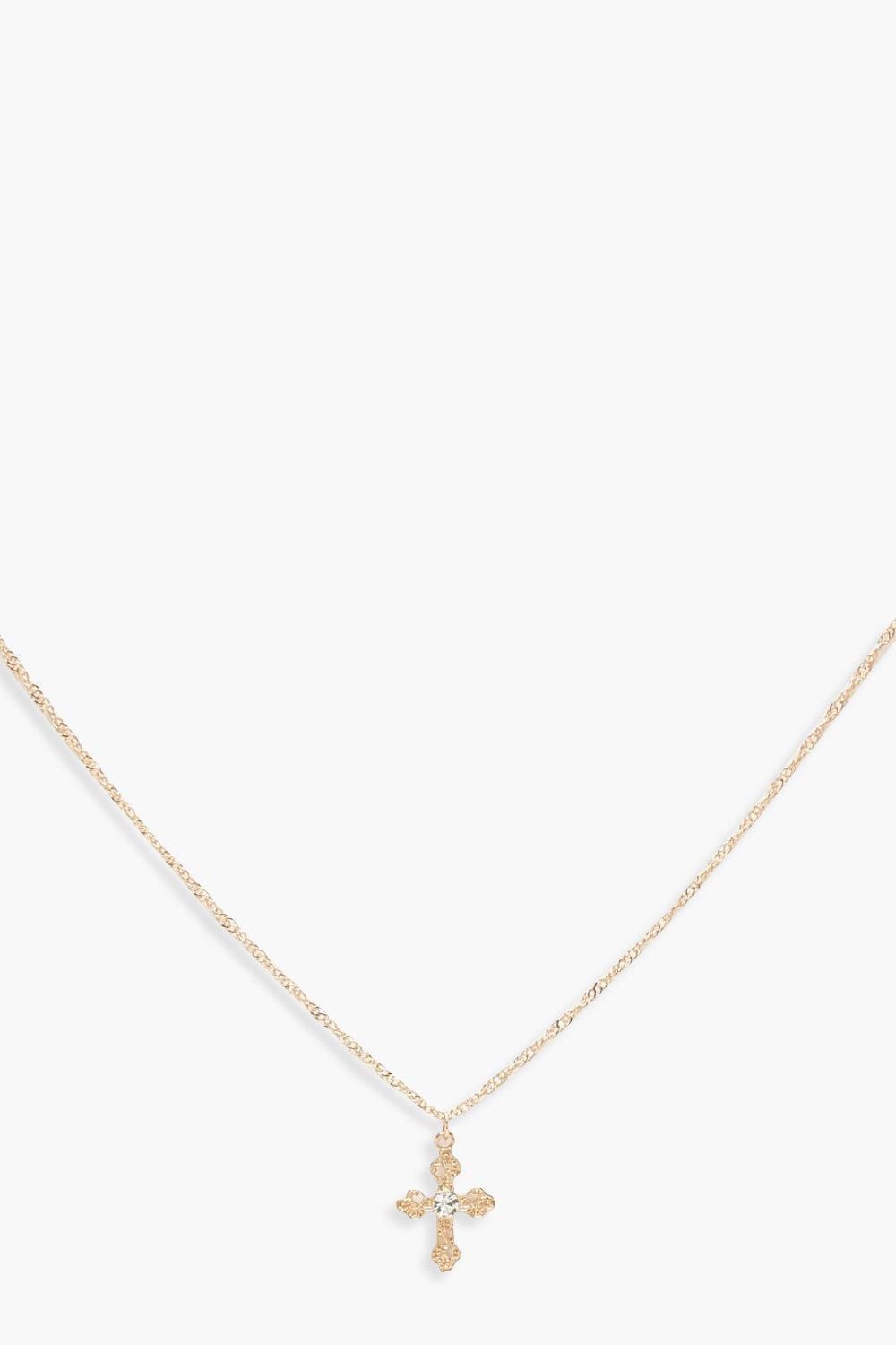 Delicate Cross Choker Necklace