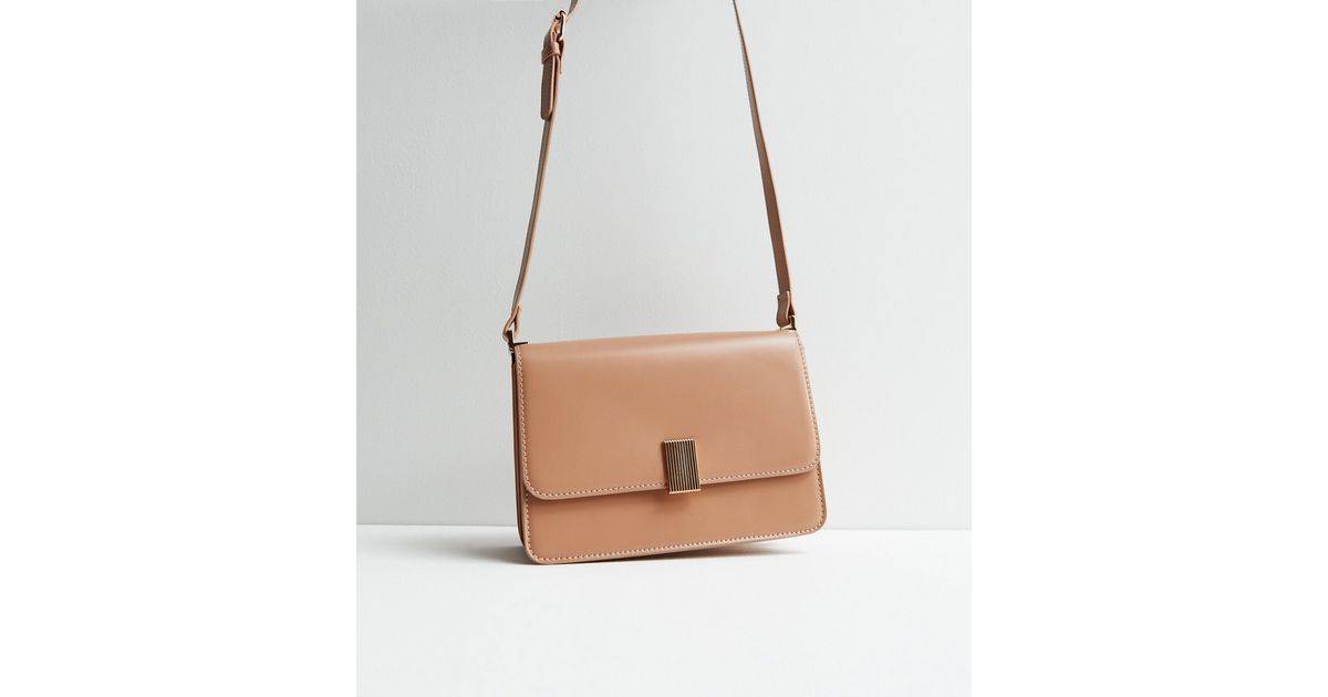 Mink Leather-Look Cross Body Bag