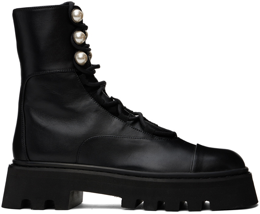 Pearlogy Combat Boots