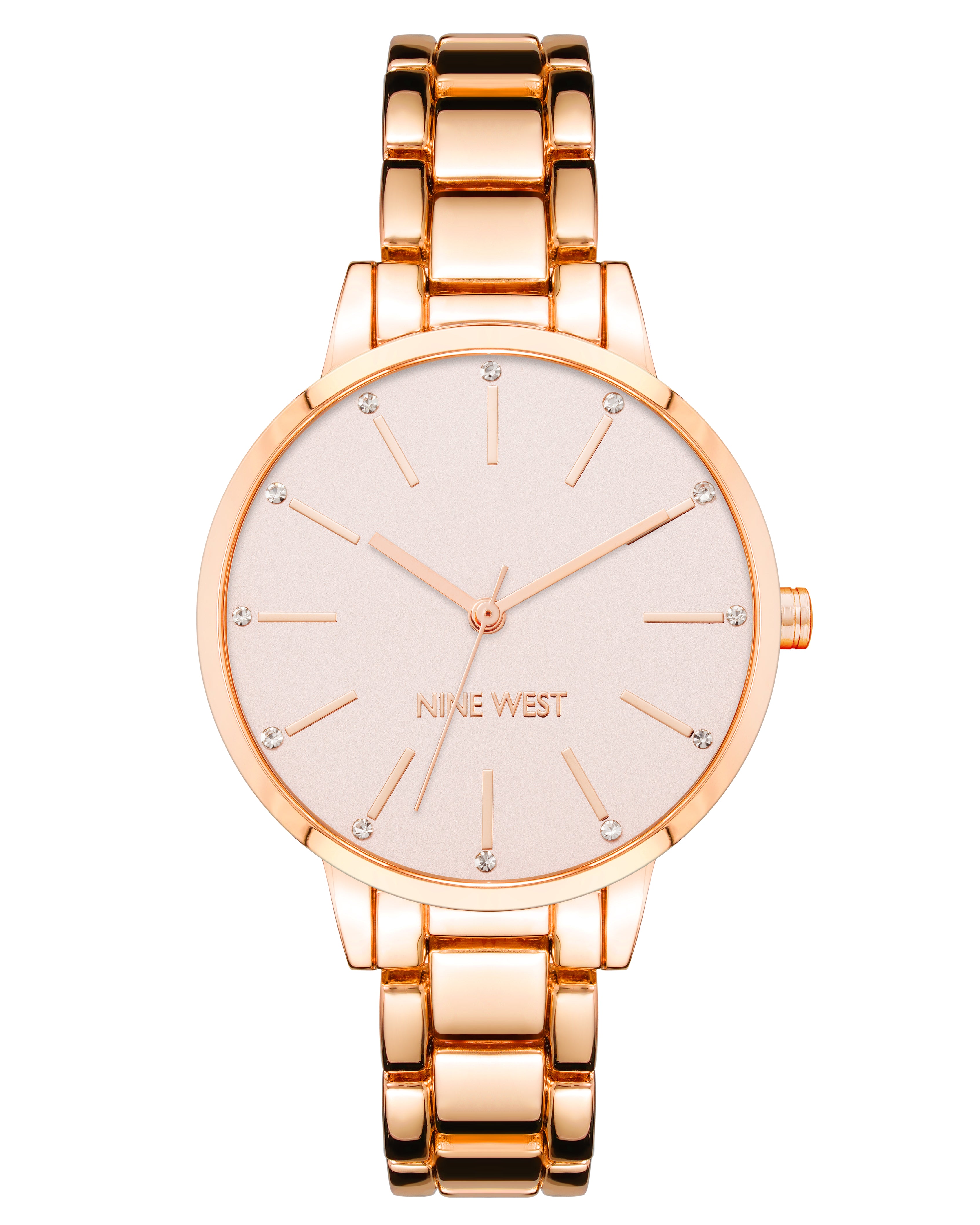 Crystal Accented Bracelet Watch