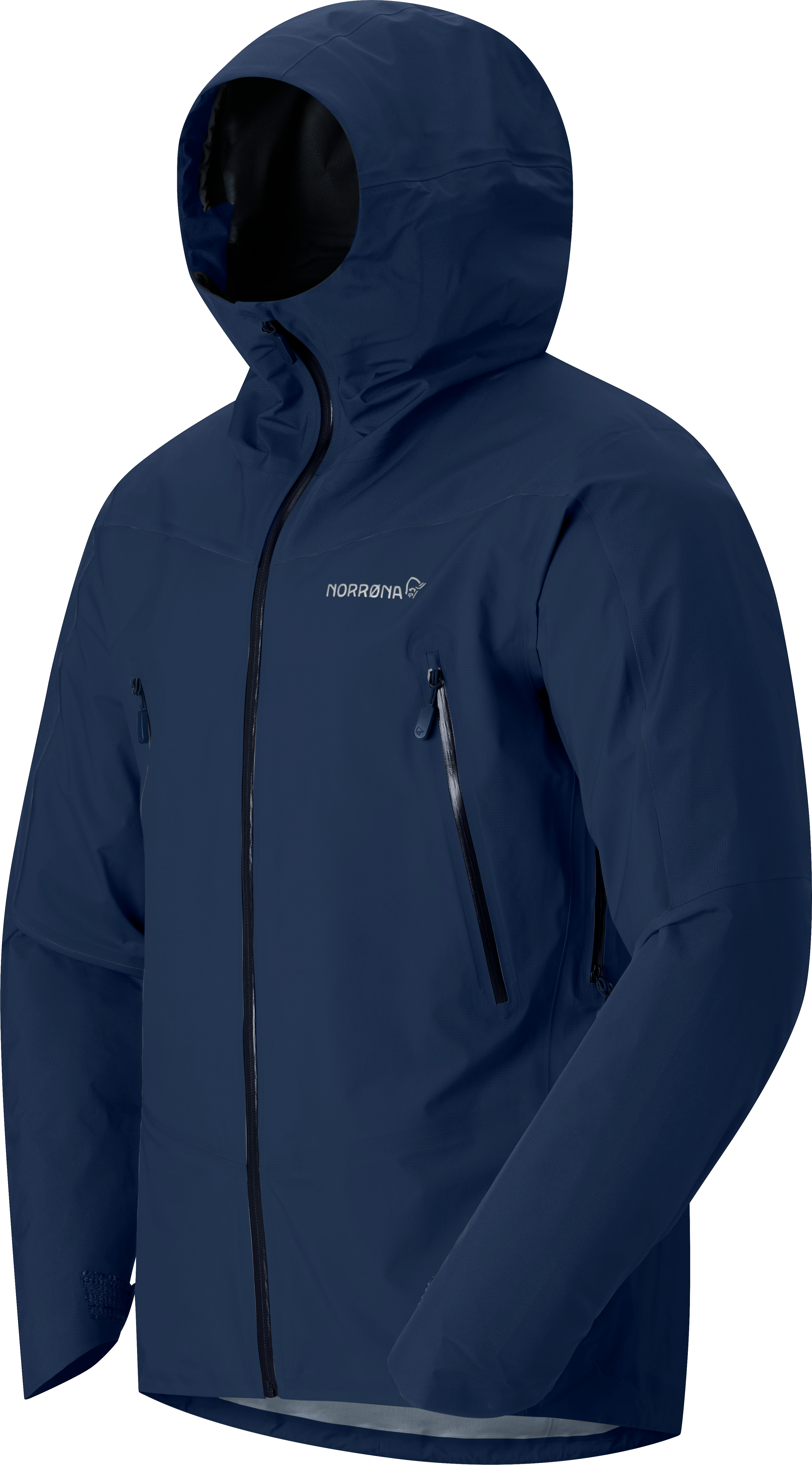 Packshot front left image of falketind Gore-Tex Jacket Indigo Night Blue