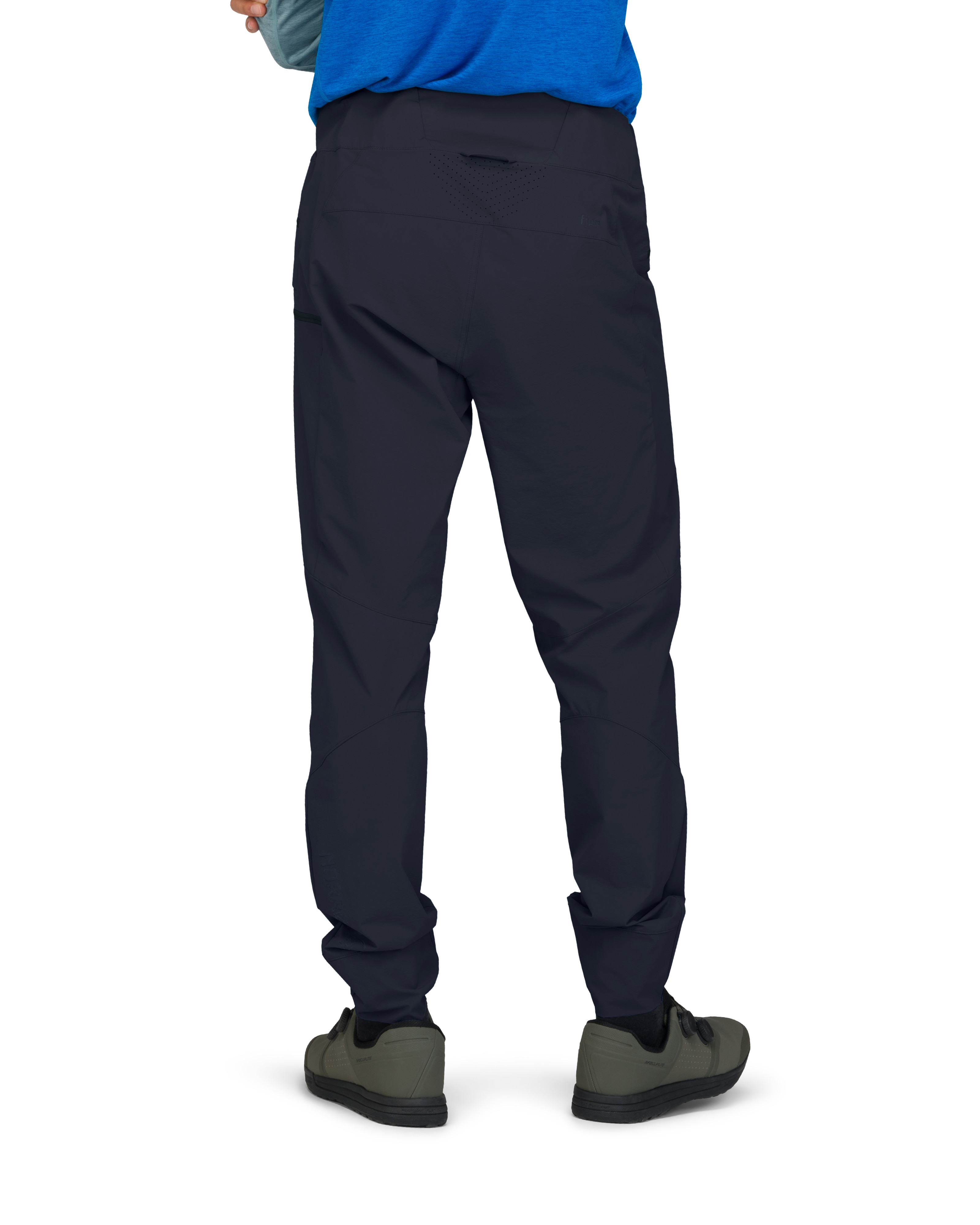 Male Model back image of fjora flex1 tech Pants Caviar Black