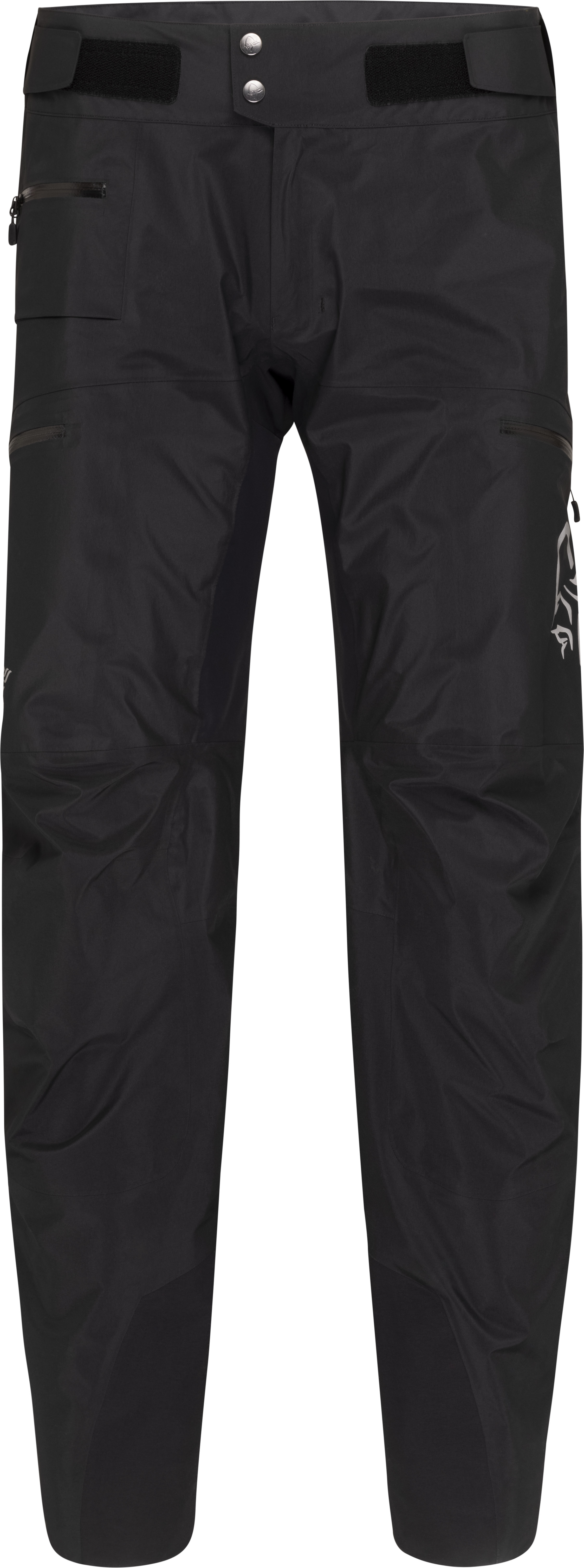 Packshot front image of fjora Gore-Tex Pro Pants Caviar Black