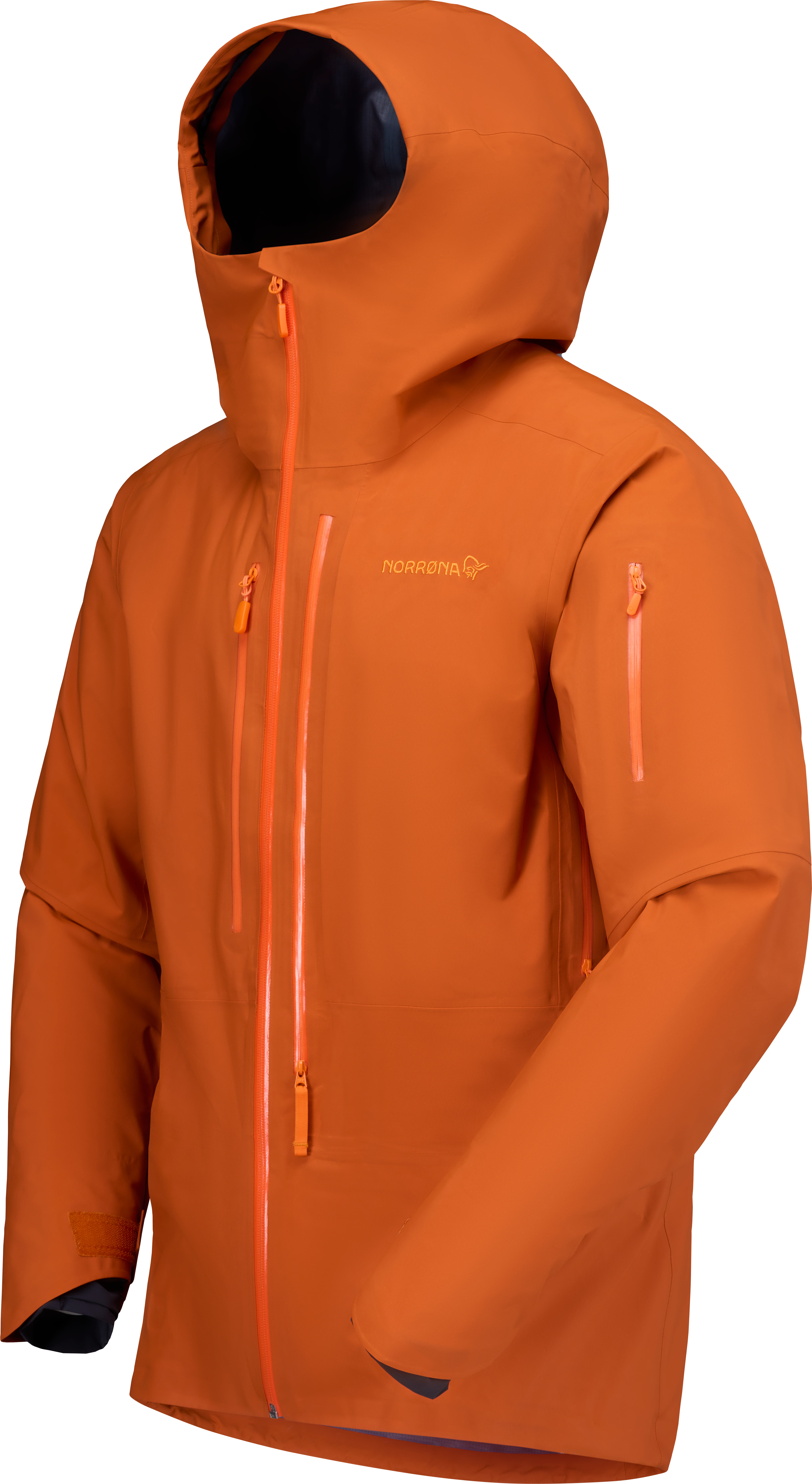 Packshot front left image of lofoten Gore-Tex Pro Jacket Gold Flame