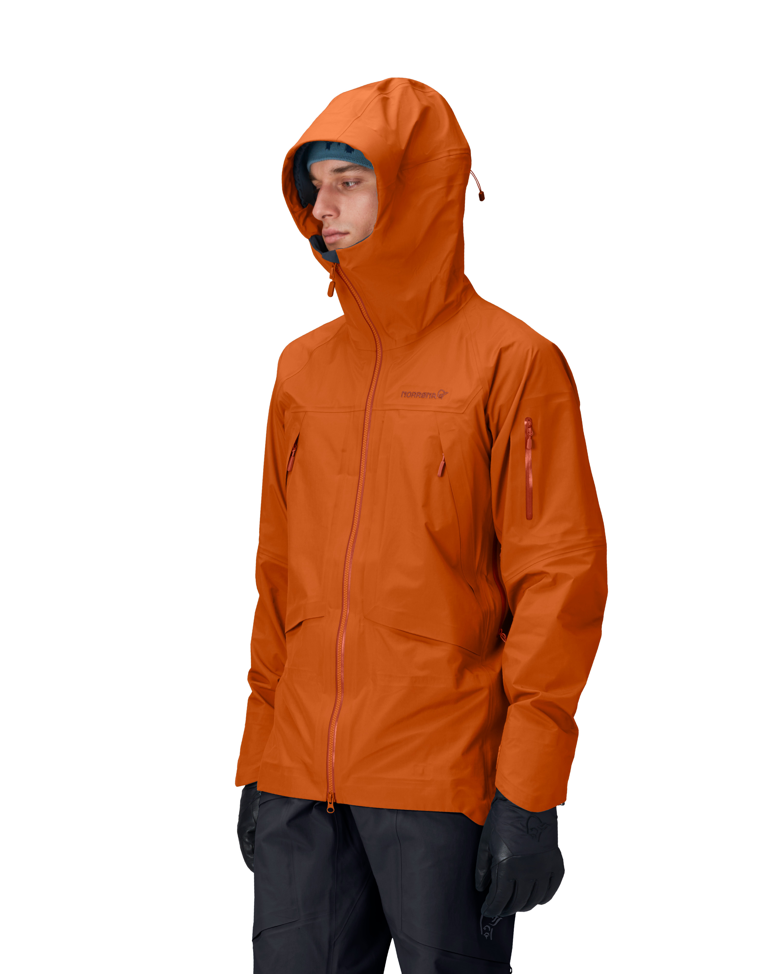 Male Model front left image of more Gore-Tex Jacket Gold Flame