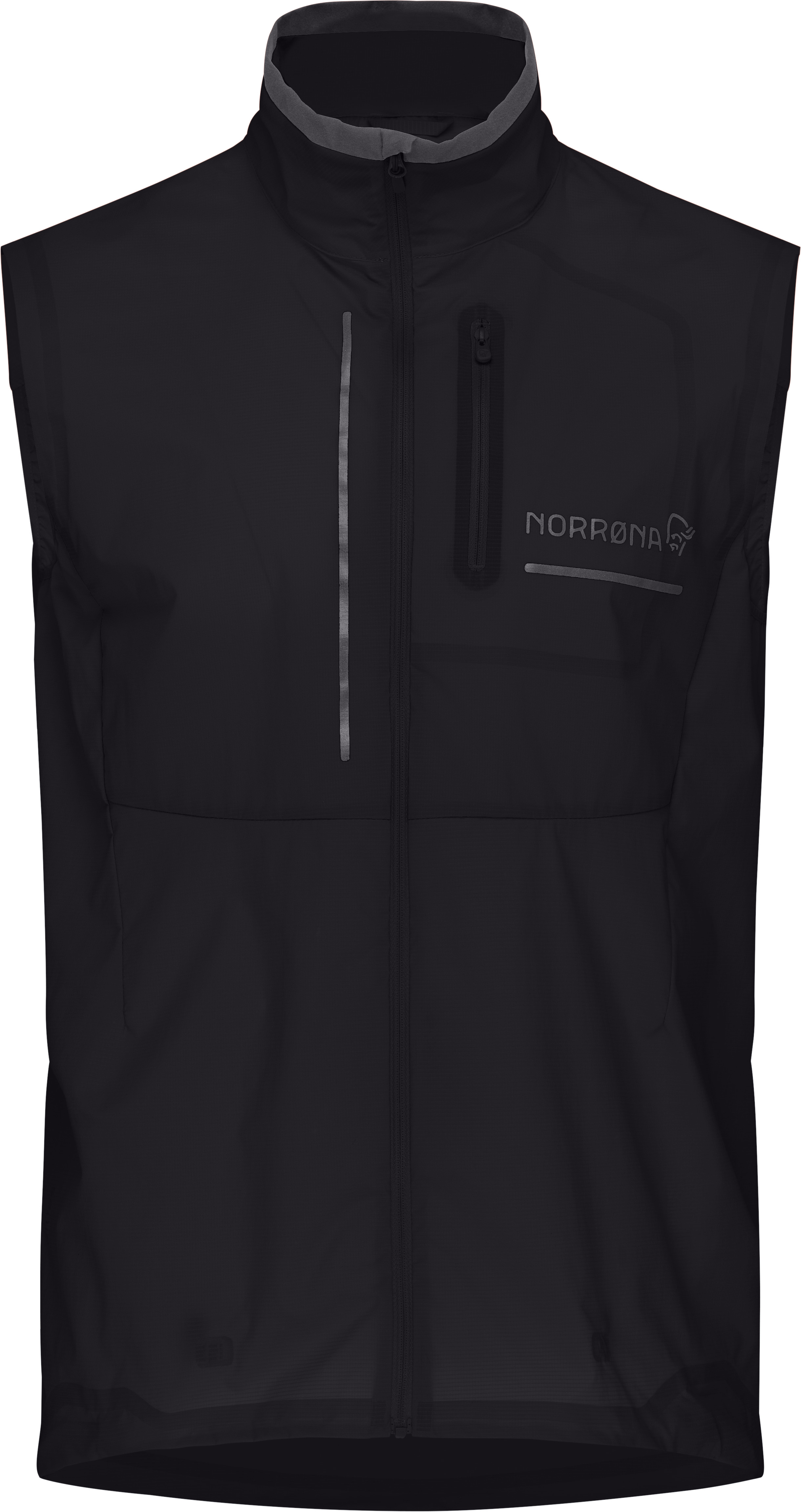 Packshot front image of senja aero90 Vest Caviar Black