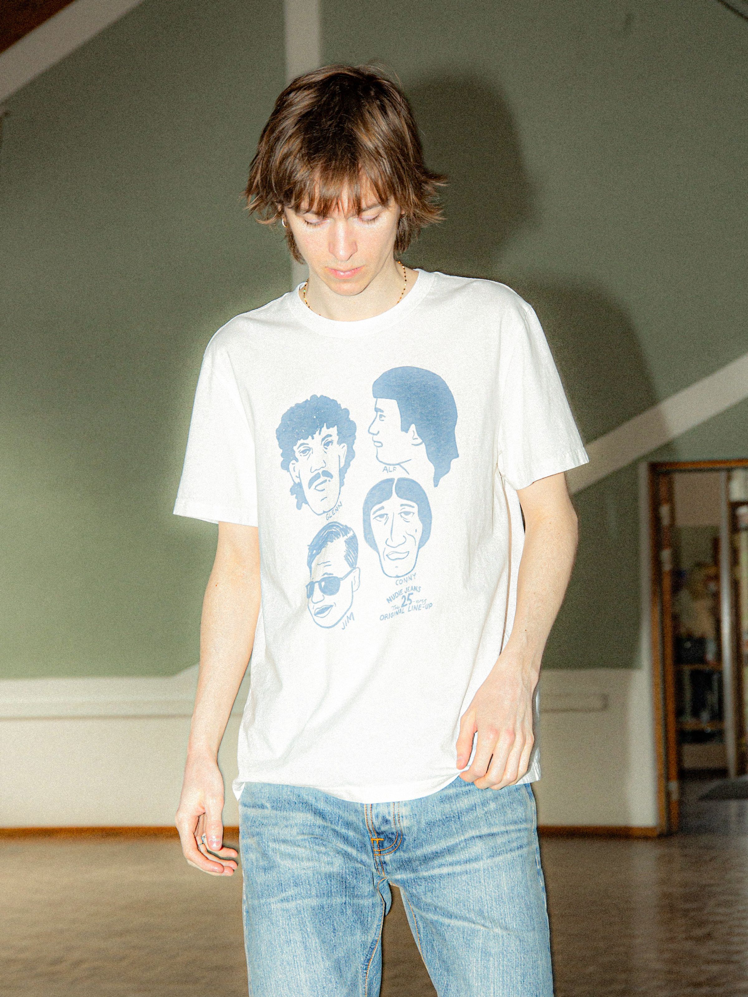 Roy T-Shirt Fab Four Chalk White