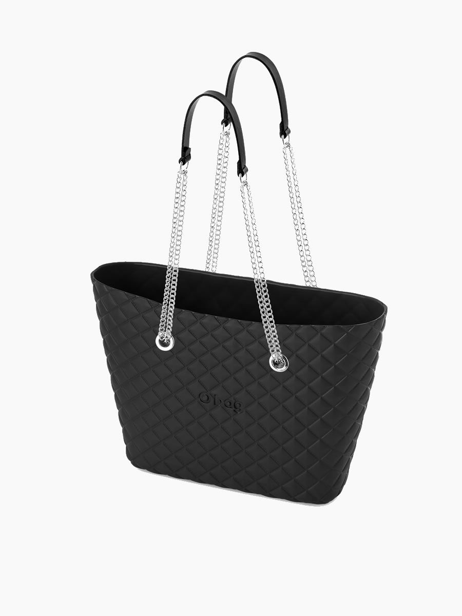 O bag urban black matelasse combo