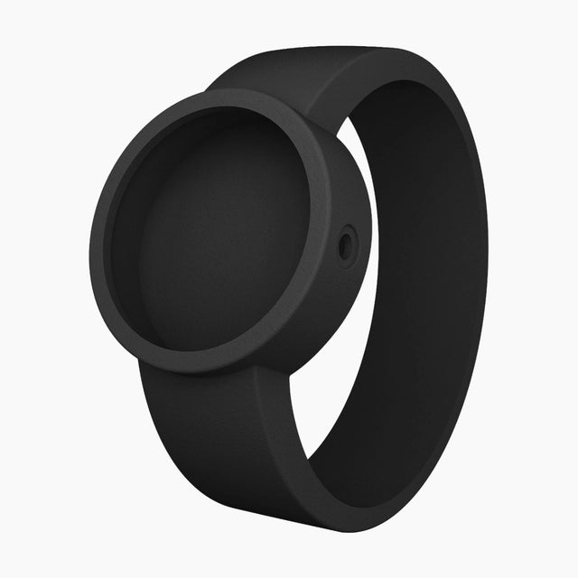 O Clock silicone strap large black