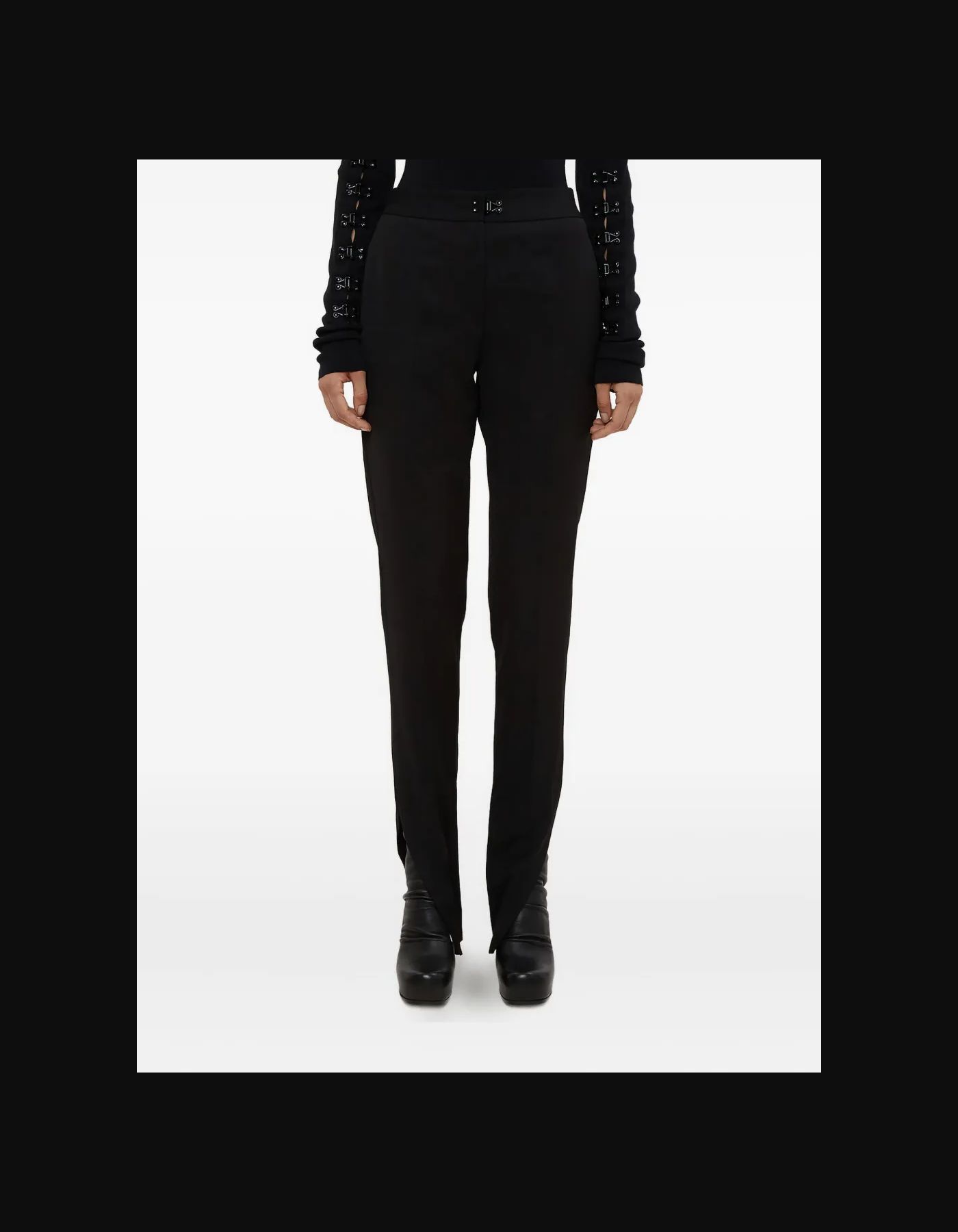 High-Waist Tailored Trousers