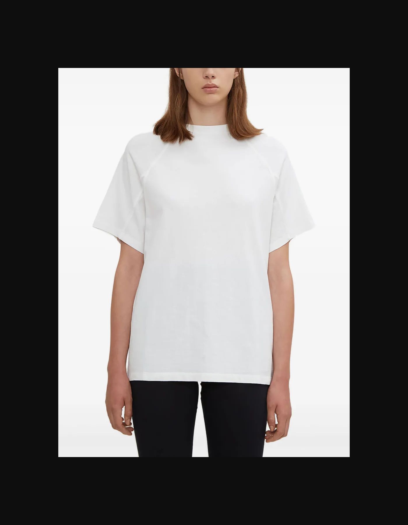 Ribbed-Neck T-Shirt