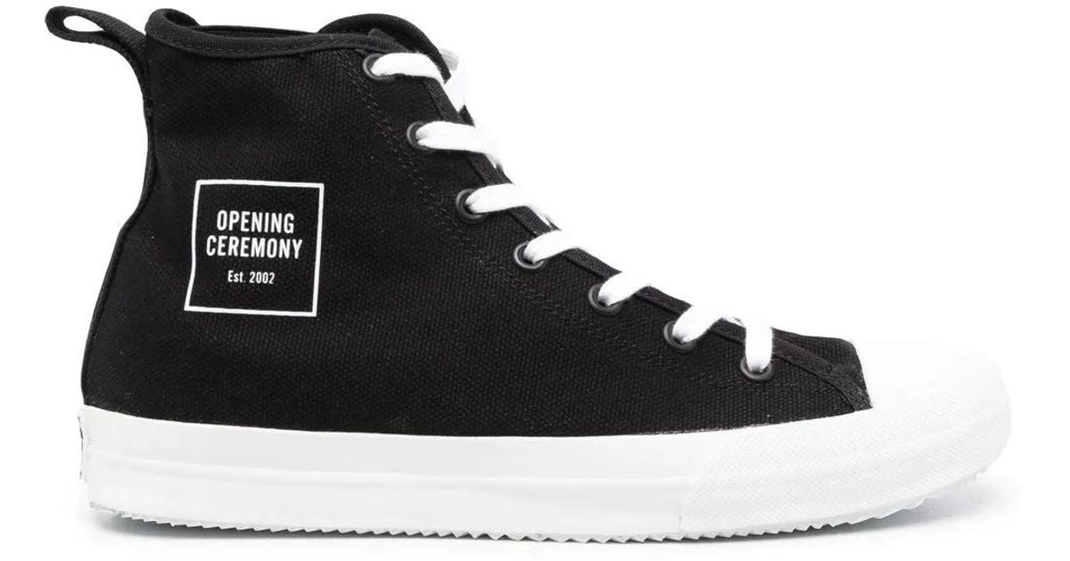 Box Logo High-Top Sneakers