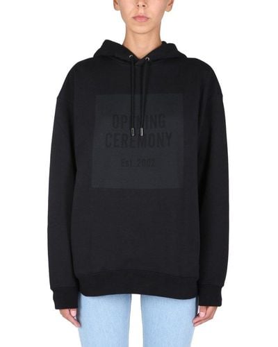 White Box Logo Hoodie