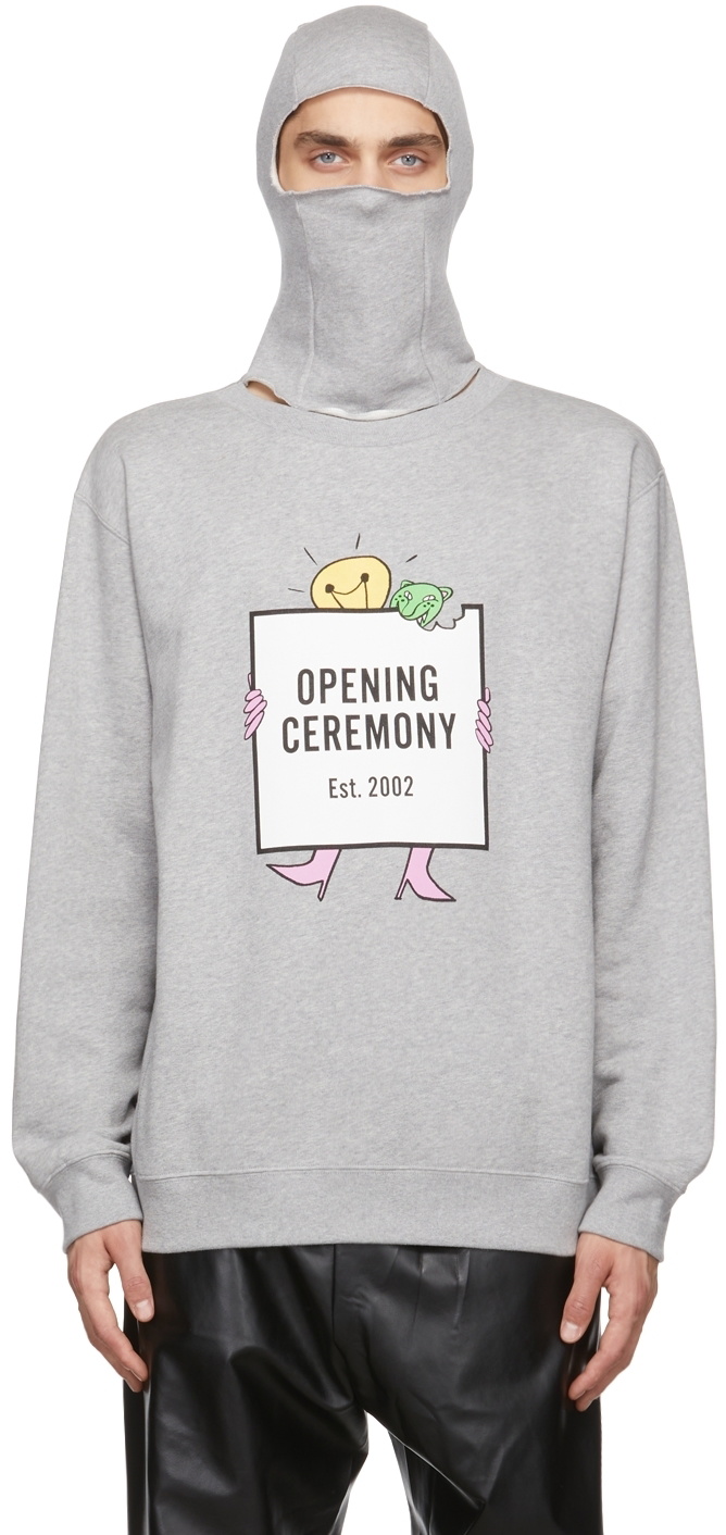 Another grey hoodie angle, useful for reading the cut and fit