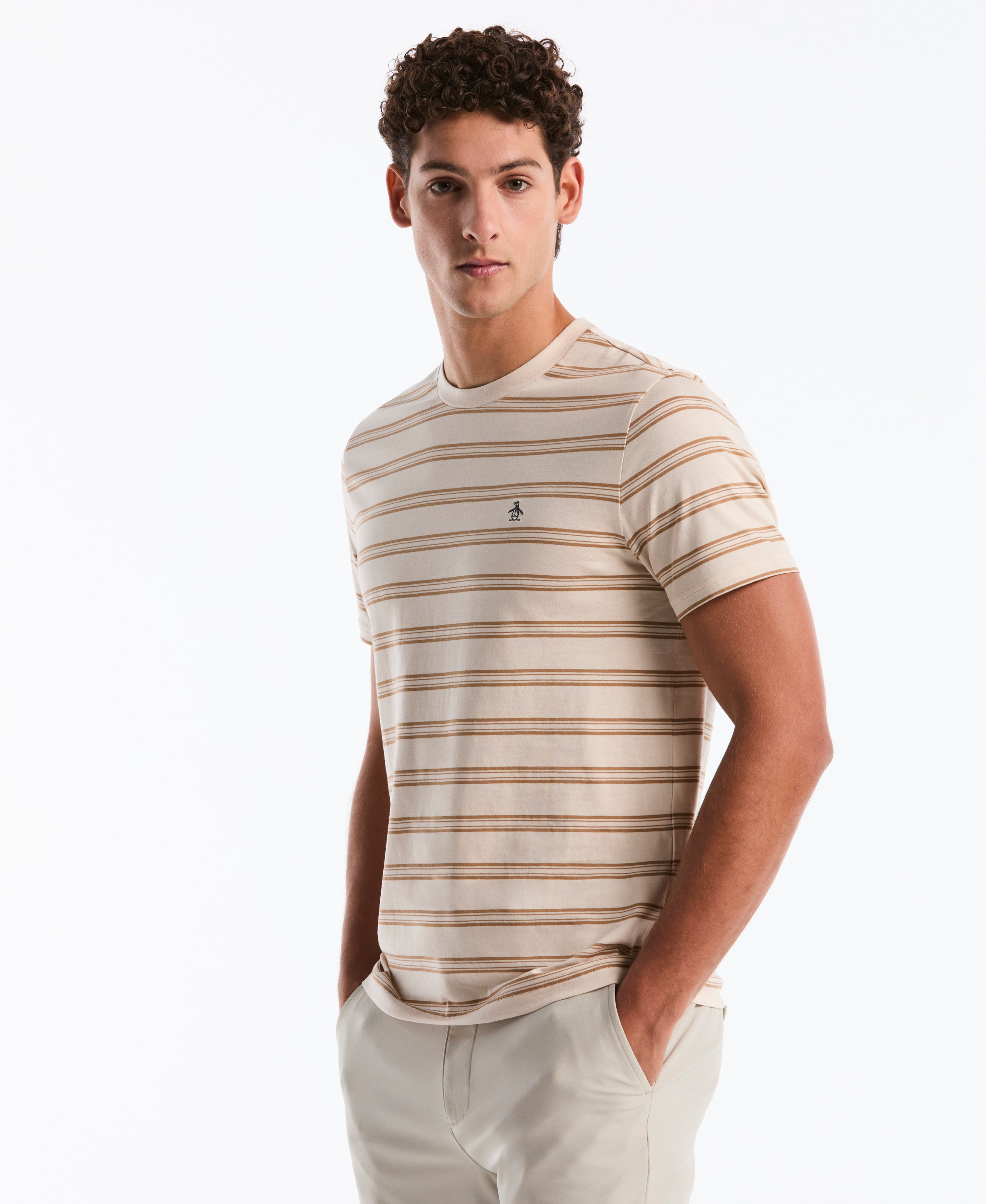 All-Over Striped Jersey Tee