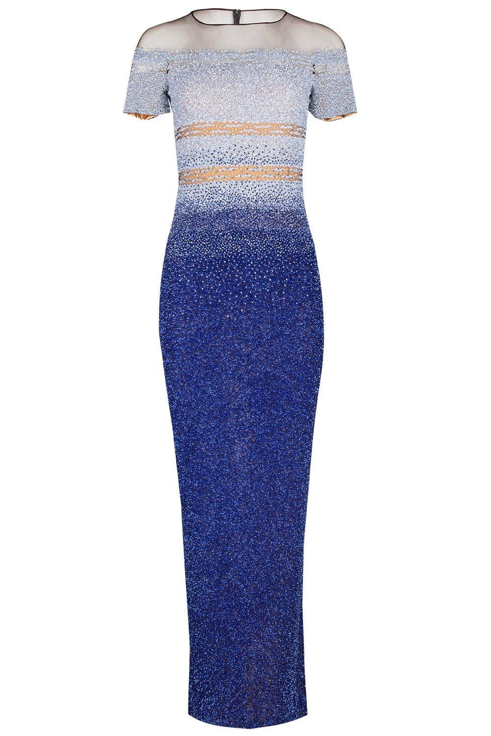 Signature Sequin Gown - Navy