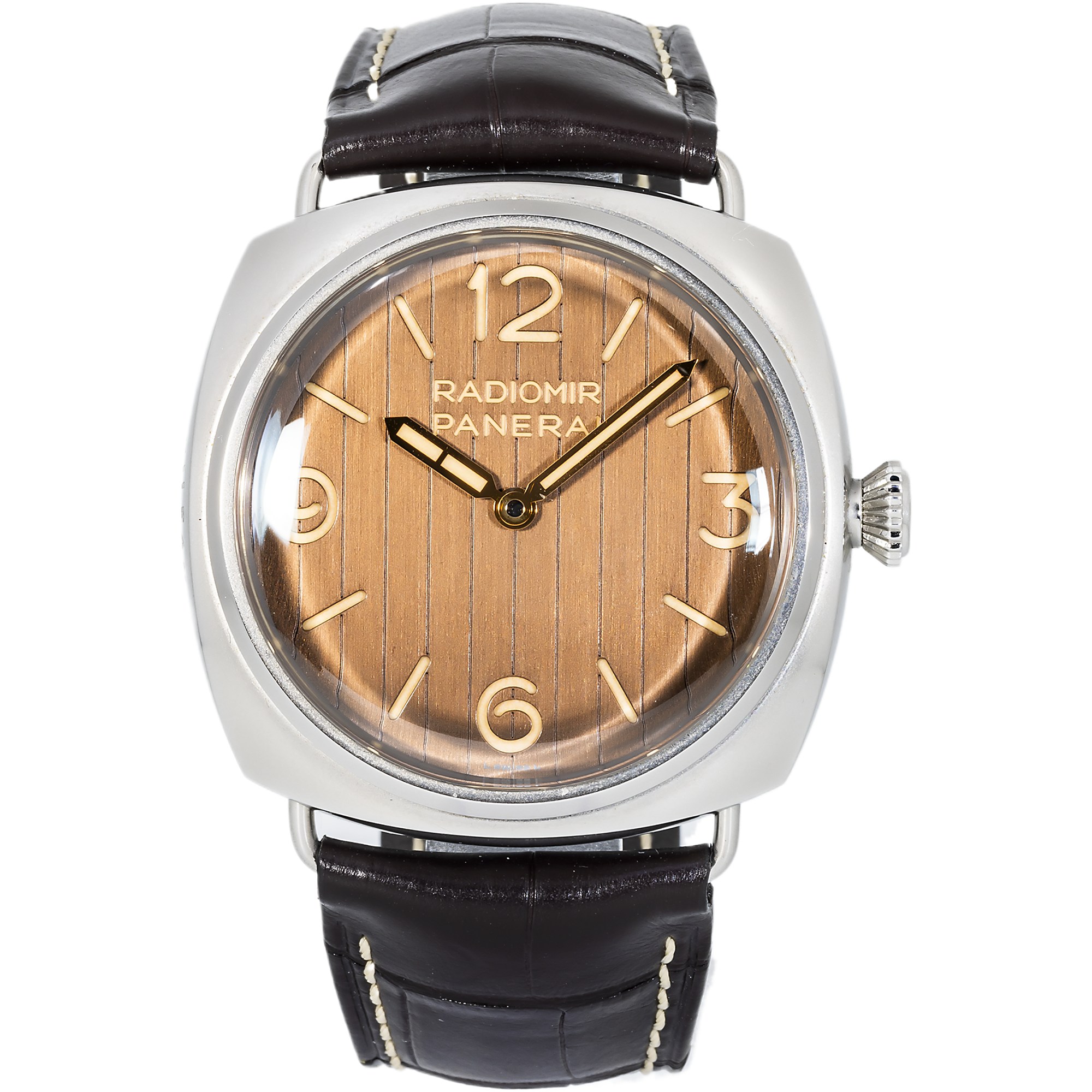 Blue-dial Radiomir variant showing the case shape clearly