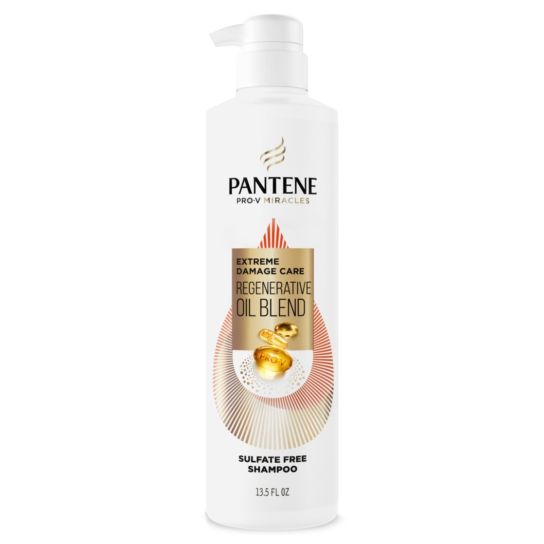 Pantene Pro-V Miracles Shampoo, Sulfate Free, Extreme Damage Care Regenerative Oil Blend
