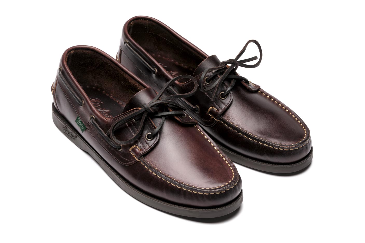 Front three-quarter view showing the moc-like upper.