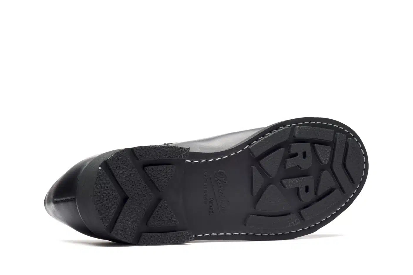 Outsole view with the chunky tread pattern.