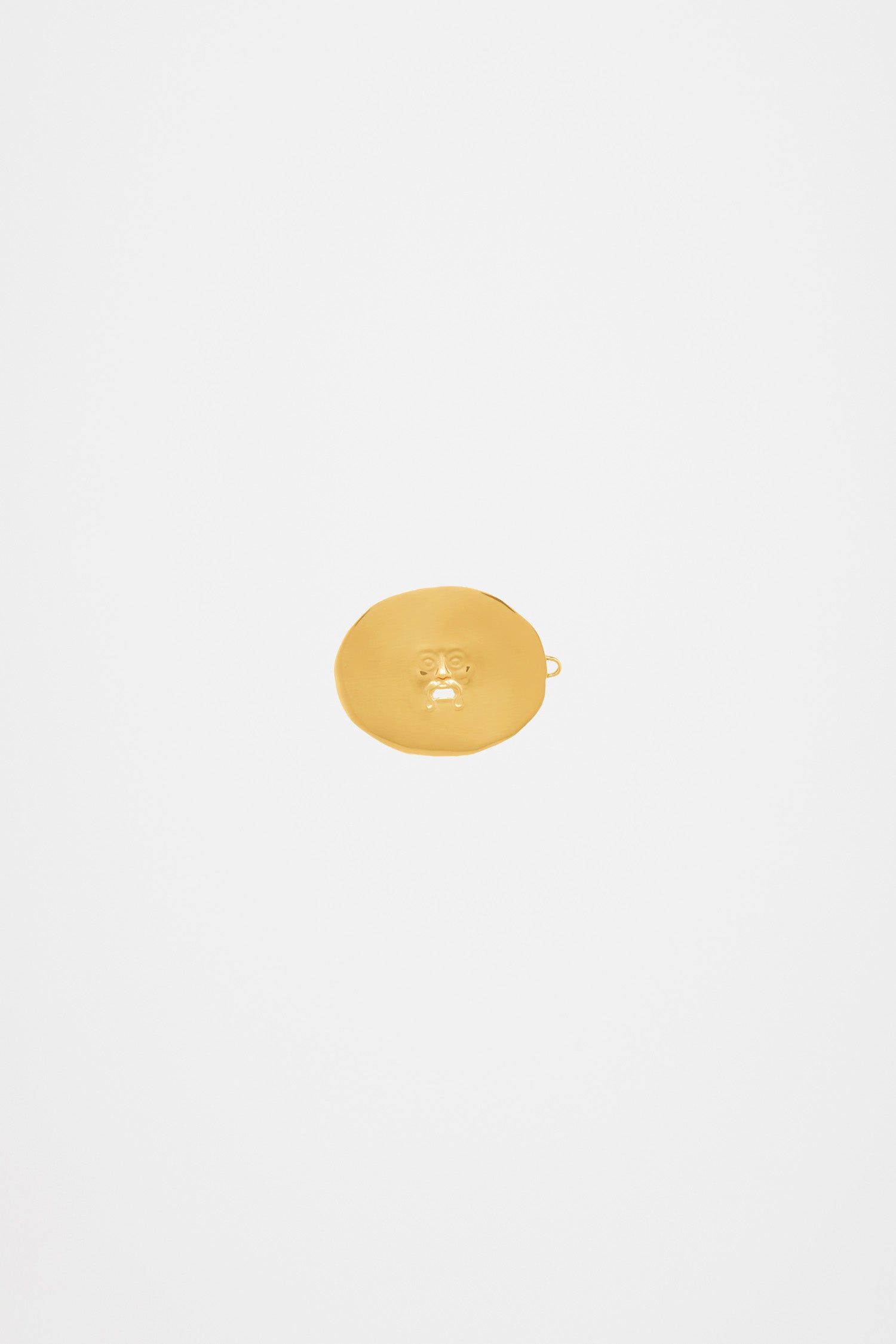 Large face brass hairclip