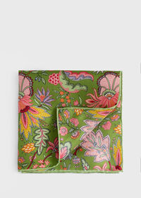Printed Silk Floral Pocket Square