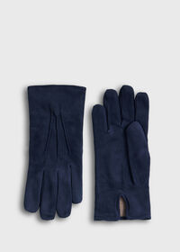 Suede Gloves with Cashmere Lining