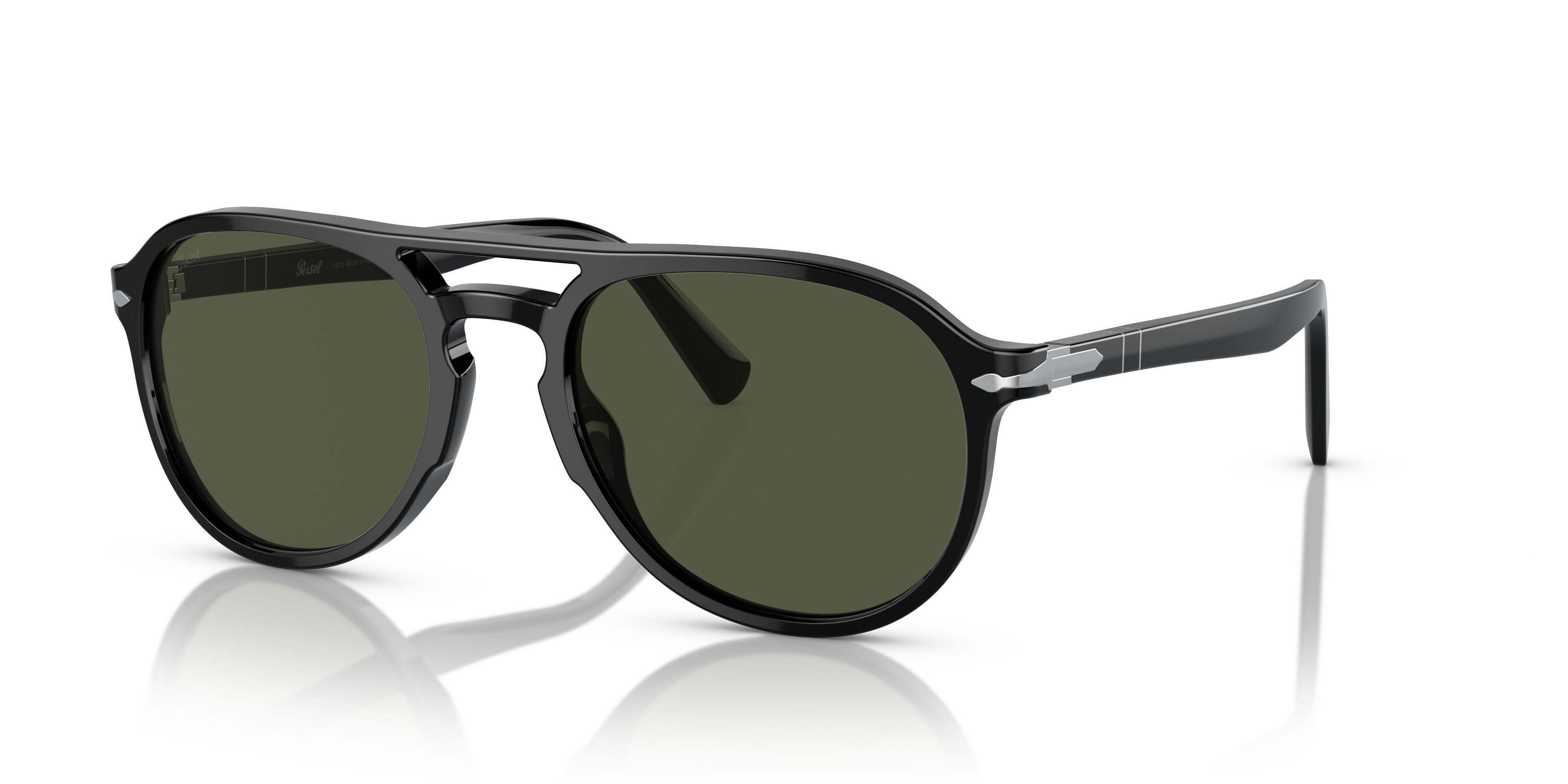 PO3235S with Black Frame and Green Lenses