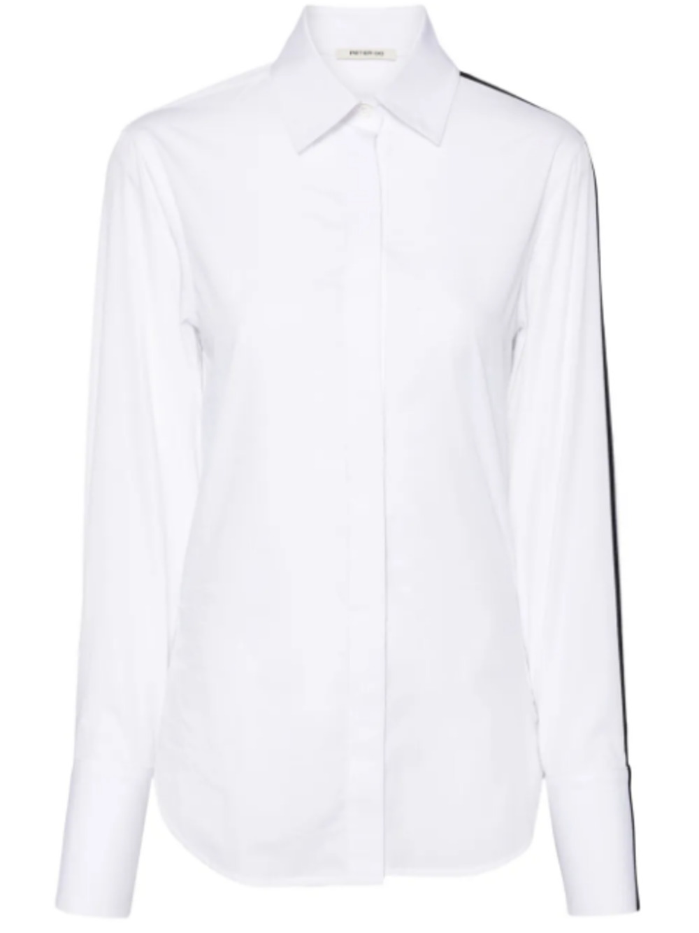 Side-Stripe Cotton Shirt