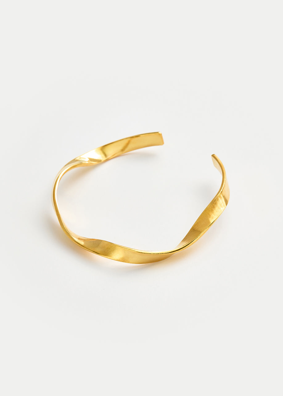 18kt Gold Vermeil Next Generation Roma Twist Cuff