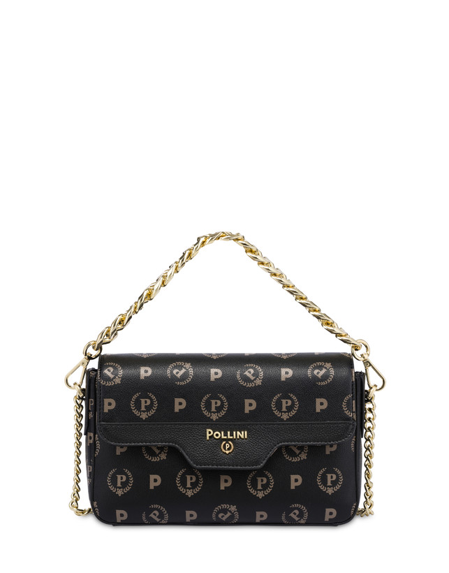 Heritage Logo Shoulder Bag Black/black