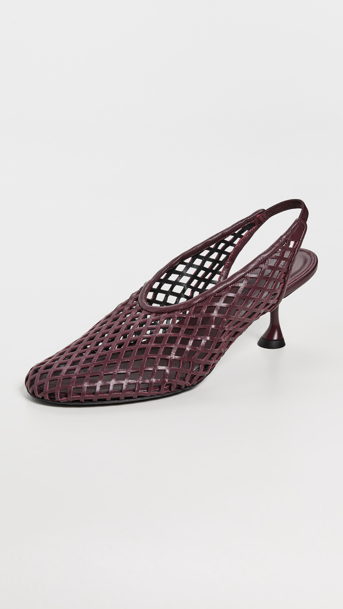 Tee Perforated Slingback Pumps