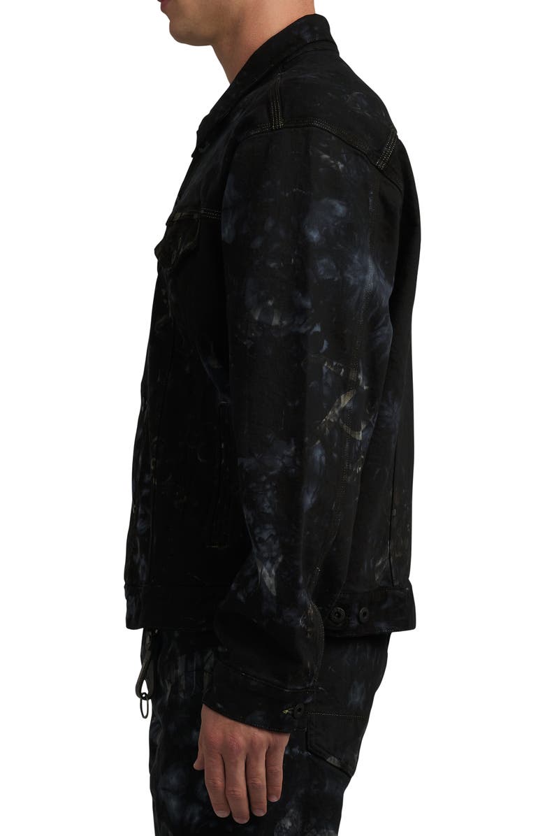 Rear view of the oversize trucker shape.