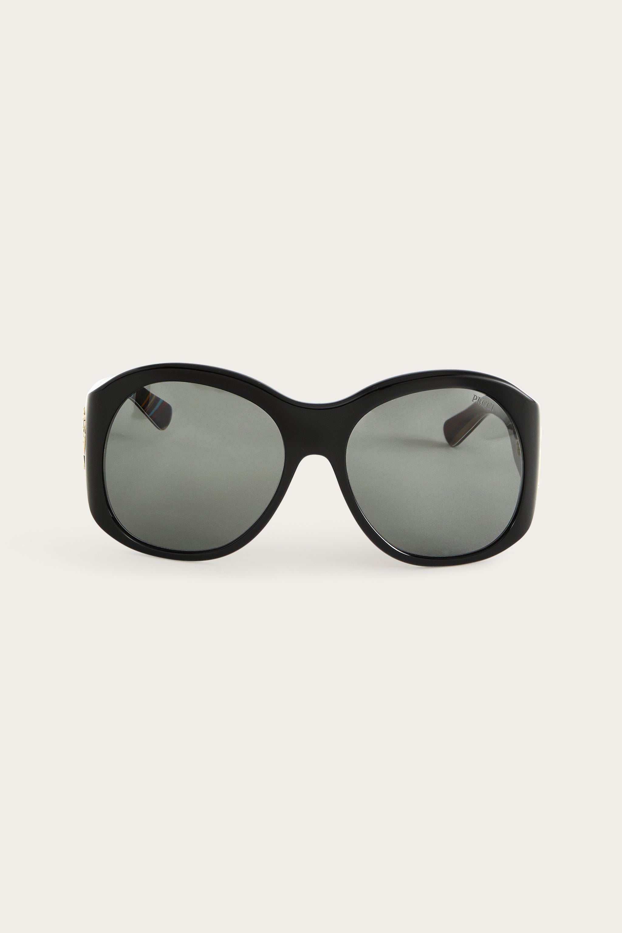Oversized Sunglasses with Inside Print
