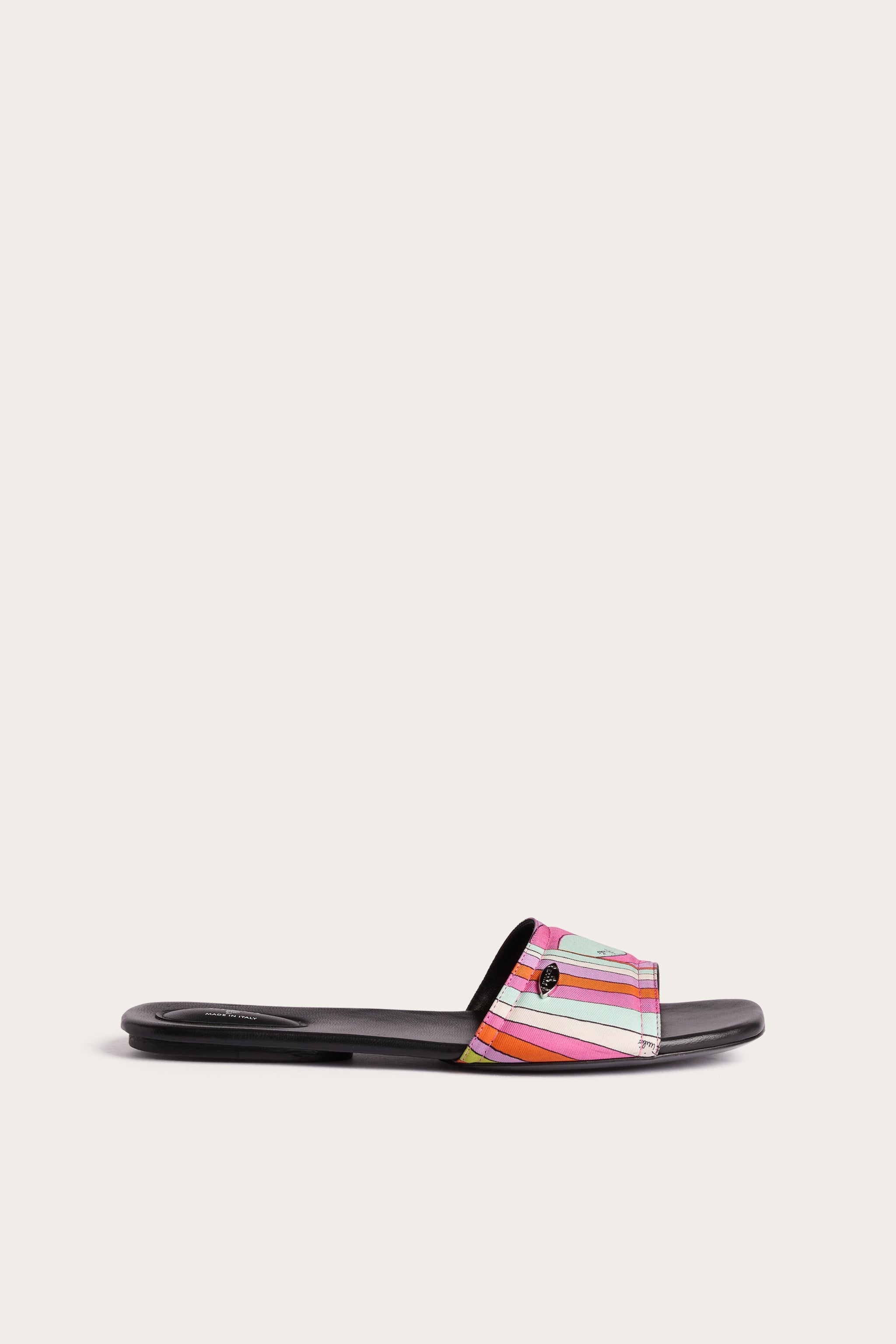Iride Print Silk Slip-Ons