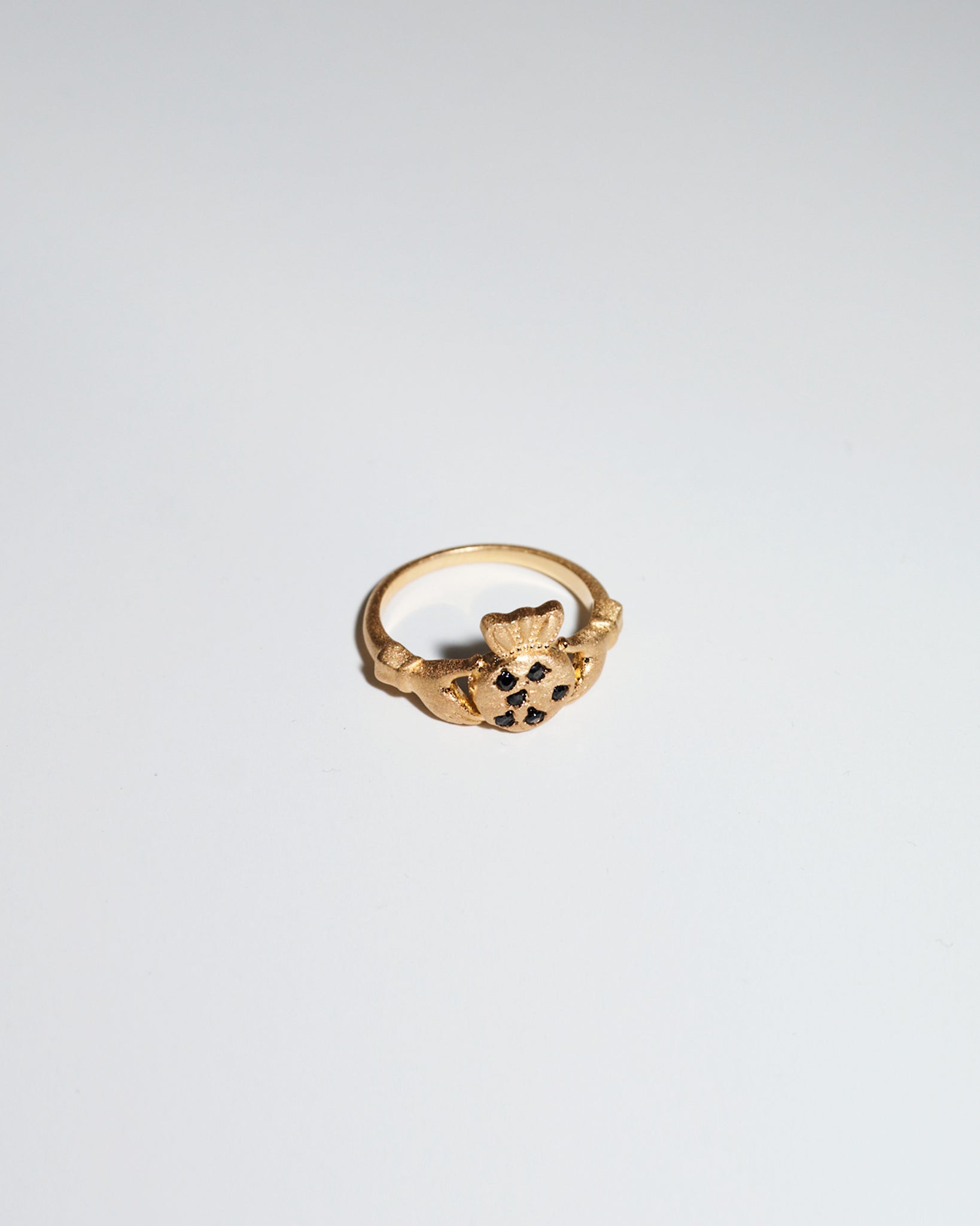 Claddagh ring detail