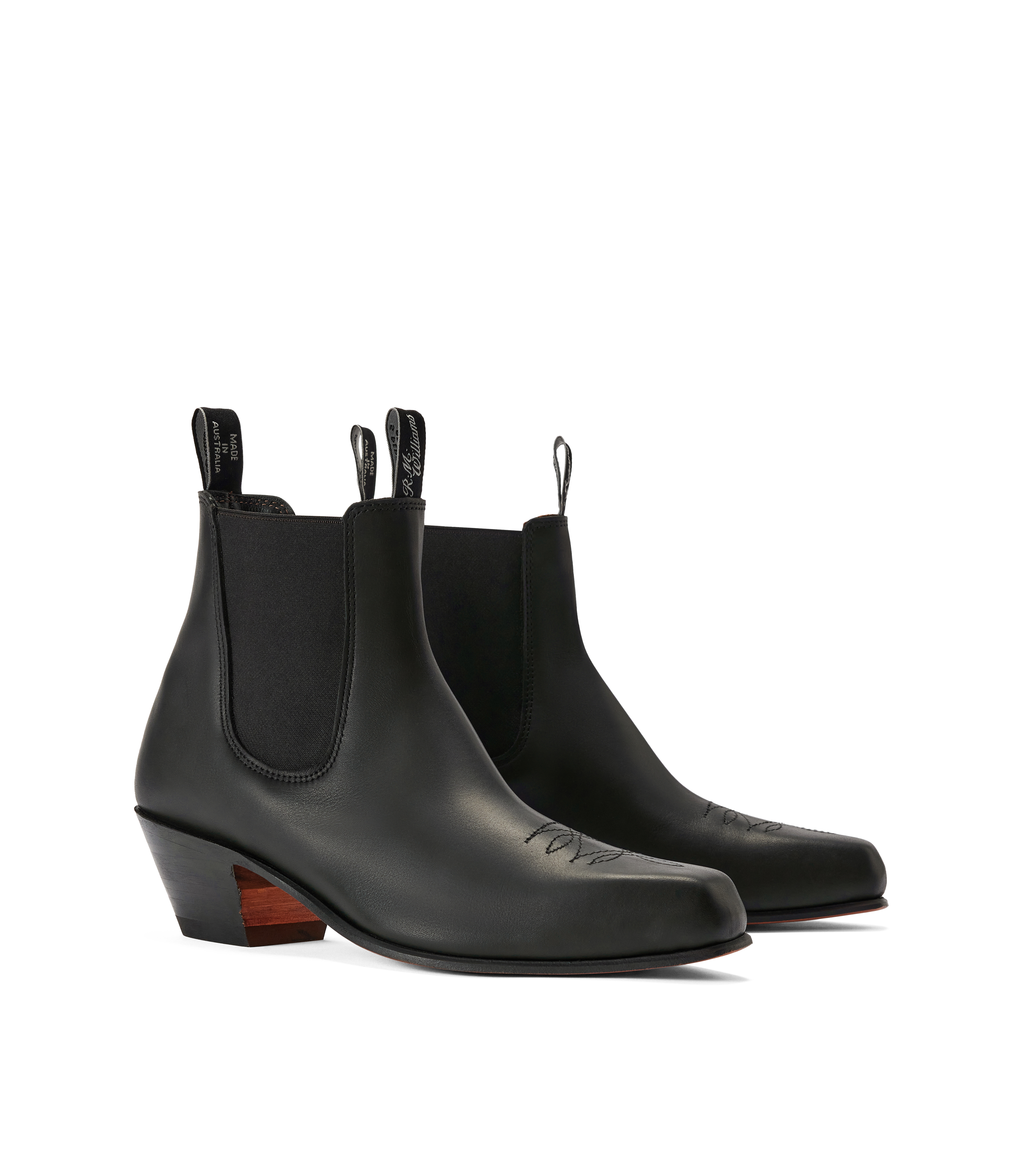 Santa Fe boot – black oiled leather