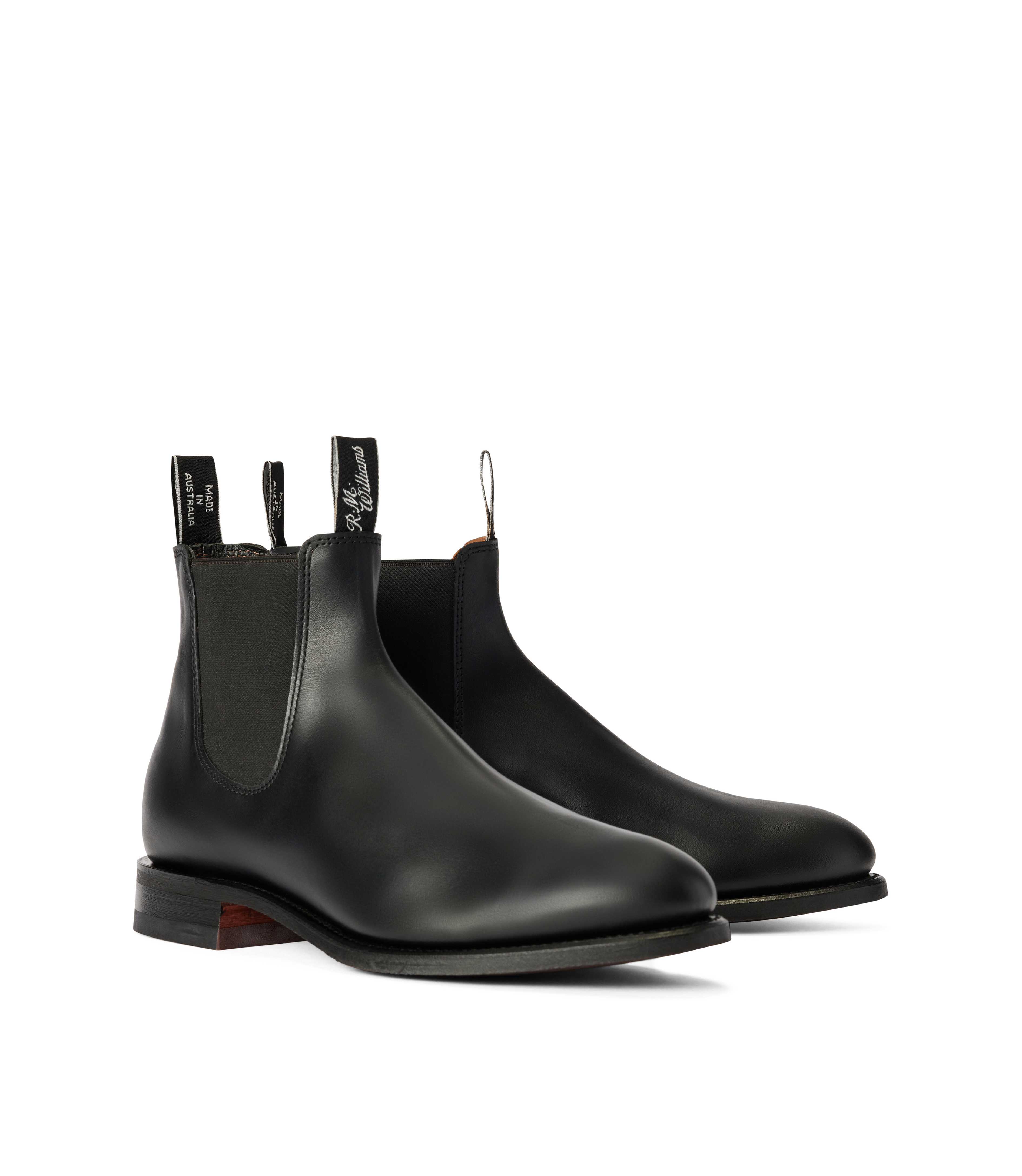 Turnout boot – black yearling leather