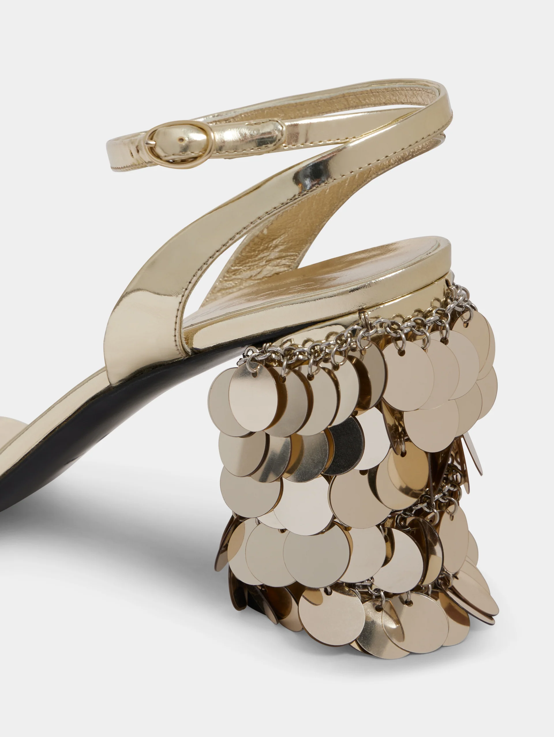 Sparkle Disc-Detailing Sandals